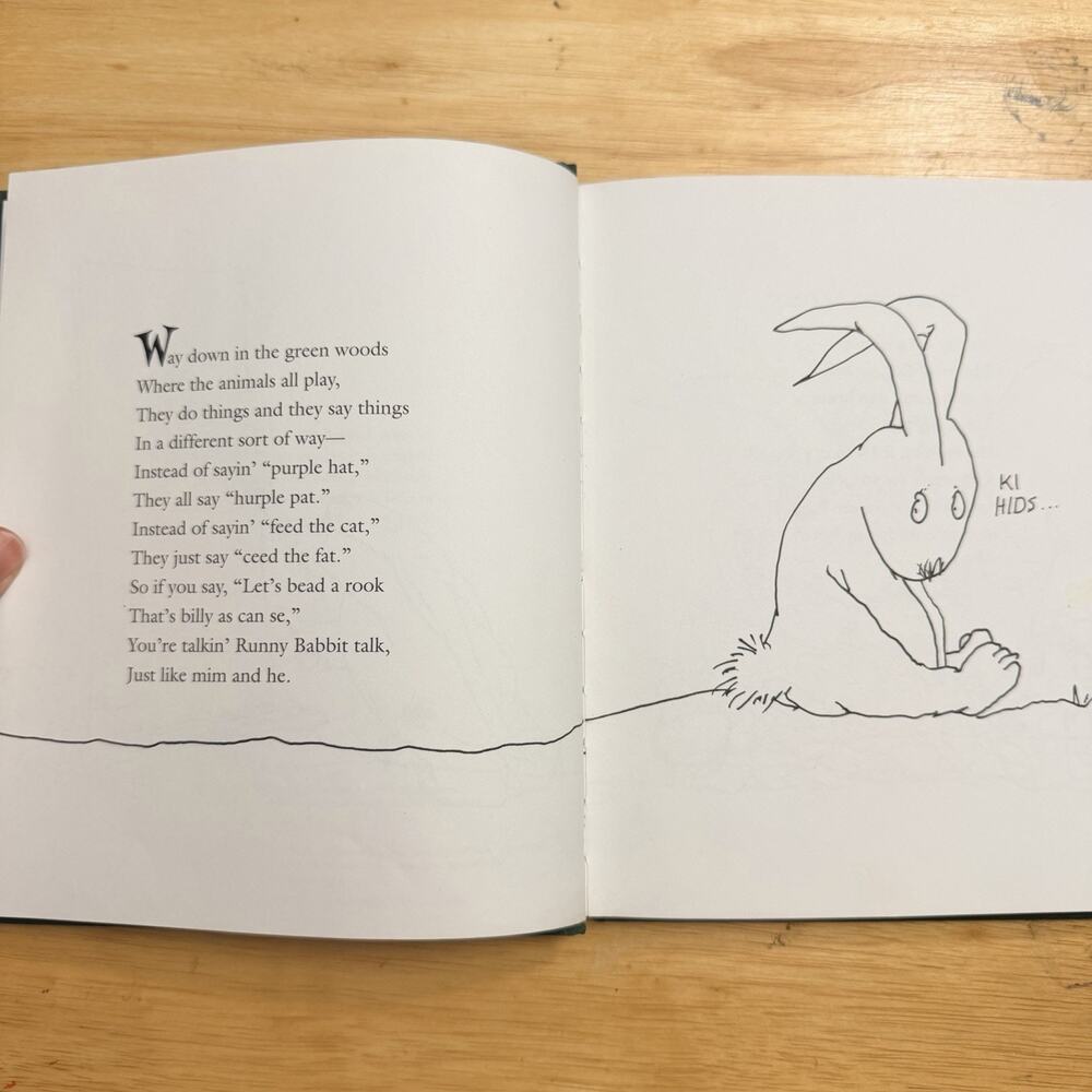Runny Babbit Poem by Shel Silverstein Hardcover Picture Book Vintage 2005 - Picture 6 of 13